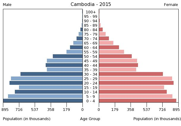 Cambodia Demographic Pyramid