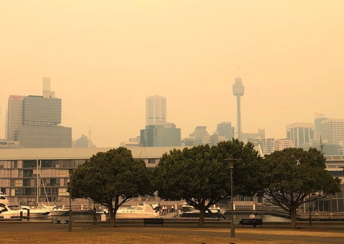 Smoky Sydney Skyline