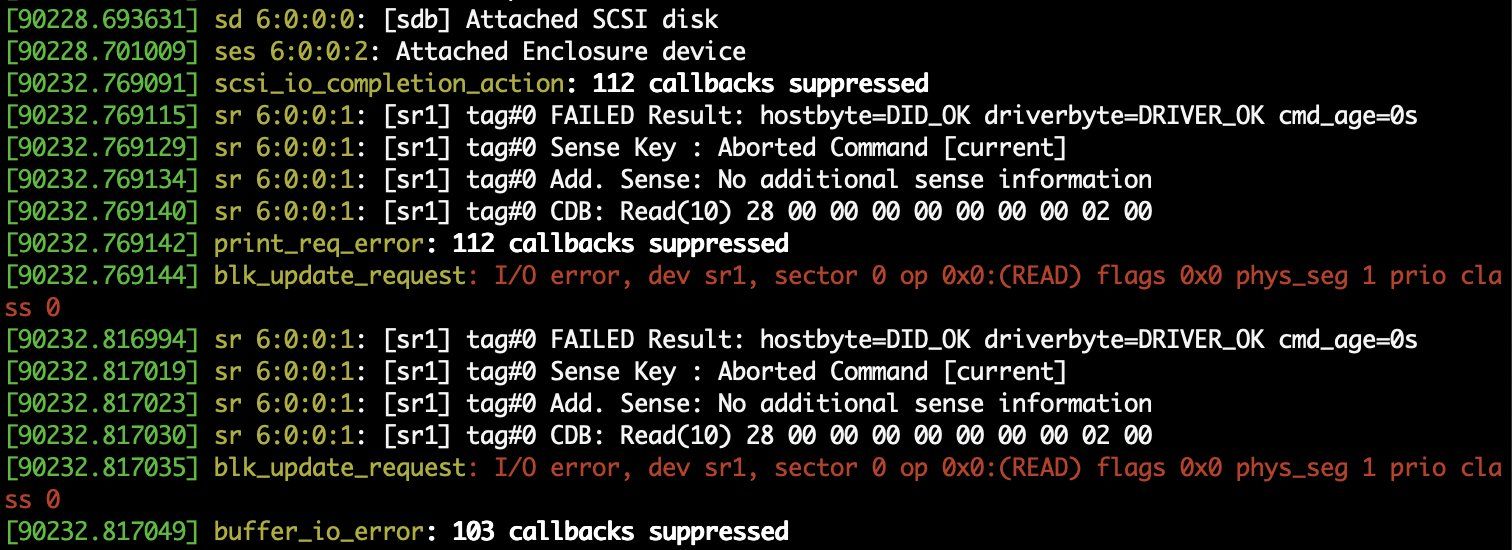 Short-Circuited External Disk Recovery
