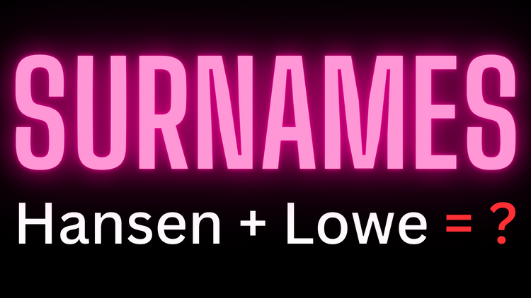 Choosing a Portmanteau/Blended Baby Surname