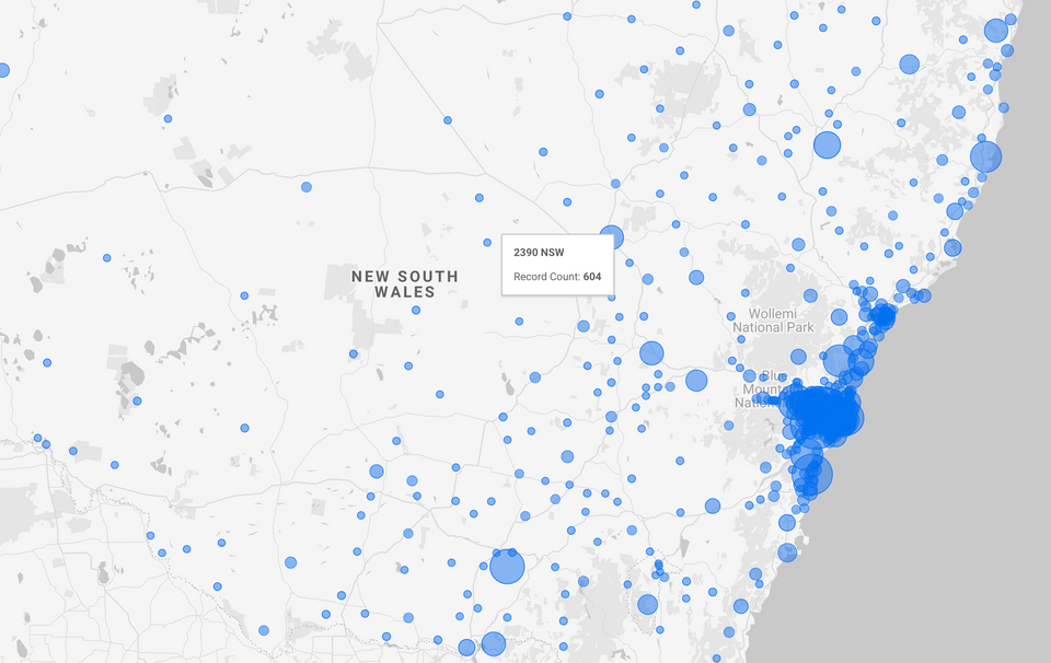 Visualising Sydney/NSW Rents