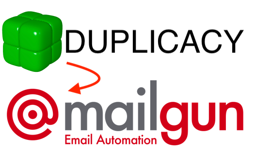 Duplicacy to mailgun email automation